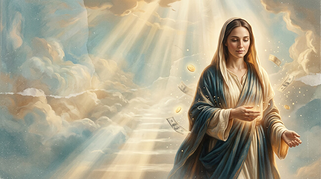 Descubra uma poderosa oração para encontrar dinheiro em qualquer lugar e fortalecer sua conexão com a prosperidade, a sorte e a abundância.